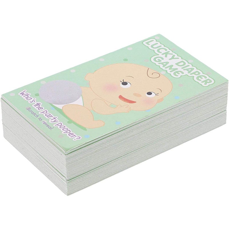 Paper Junkie Scratch Off Baby Shower Game Cards - 60 Pack, Multicolor Paper - Baby Shower Games & Scratch Off Activity - Image 5